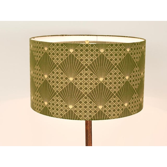 Mid-Century Brass & Leather Table Lamps attributed to J. T. Kalmar for Kalmar, Austria, 1960s, Set of 2 For Sale - Image 12 of 18