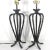 Gorgeous pair of very heavy brass or bronze faux bamboo French lamps. These have applied patina in black, verdigris green...