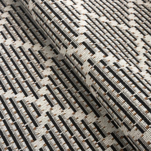 Not Yet Made - Made To Order Sample - Schumacher x Stephanie Seal Brown Berg Epingle Fabric in Moonstone For Sale - Image 5 of 5