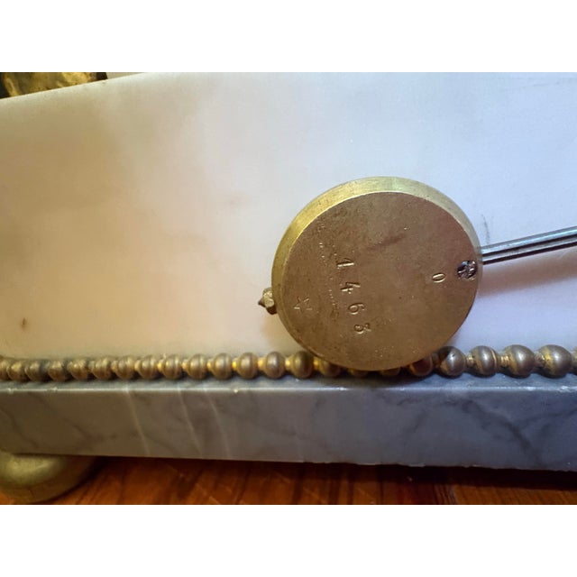 French Louis XVI Style Mantel Clock For Sale - Image 6 of 9