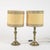 Metal Electrified Brass Lamps, 20th Century, Set of 2 For Sale - Image 7 of 7