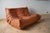 Brown Leather Togo Living Room Set by Michel Ducaroy for Ligne Roset, Set of 5 For Sale - Image 14 of 18