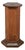 Hexagonal Art Deco Column with Walnut Veneer For Sale