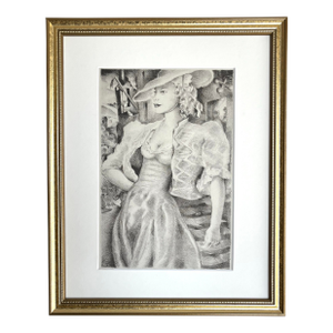 Parisian Woman Lithograph by Mariette Lydis 1938