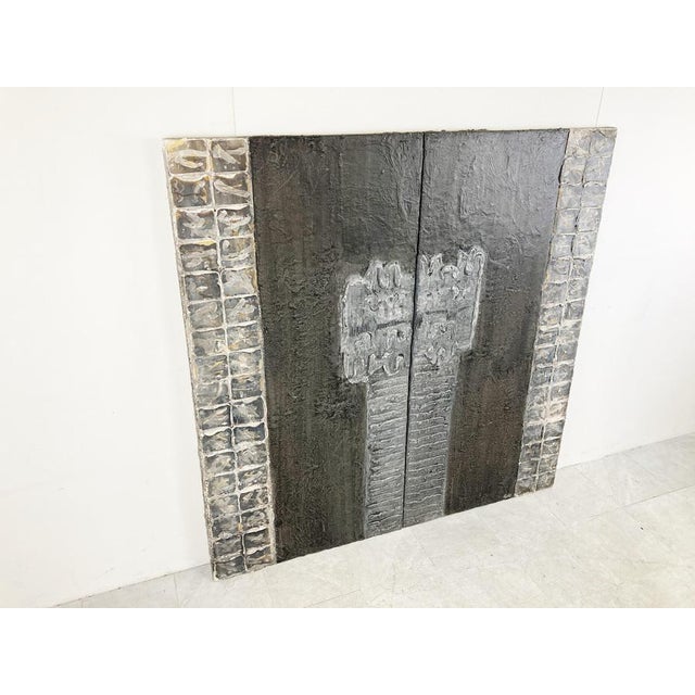 Brutalist Large Brutalist Wall Sculpture, 2000s For Sale - Image 3 of 11