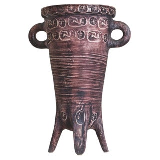 Large French Ceramic Vessel by Accolay No. 02, 1960s For Sale