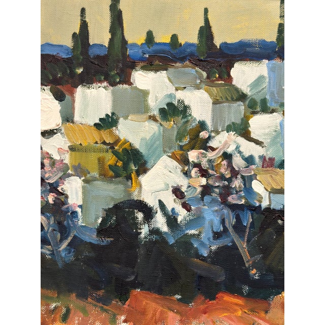 Mid-Century Modern Tage Gavik, Almuñécar, Spain, 1960s, Oil on Canvas, Framed For Sale - Image 3 of 18