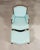 Late 20th Century Louis XV Style Bergère Lounge Chair in Tiffany Blue + Ottoman For Sale - Image 5 of 18