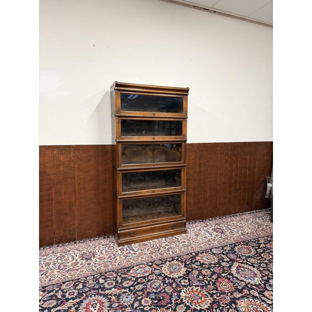 Antique English Bookcase from Globe Wernicke For Sale - Image 13 of 13