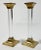 Metal Vintage Brass and Lucite Candlestick Holders, a Pair For Sale - Image 7 of 7