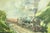 Late 20th Century Railroad Theme Painting, Mid 20th Century For Sale - Image 5 of 6