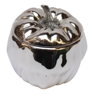 Vintage Italian Silver-Plated Insulated "Pumpkin" Ice Bucket by Teghini