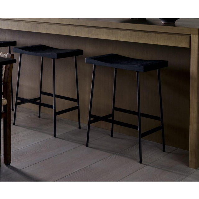 Purchased from Thomas Hayes Studio in 2019 these Wood Bunda Stools are sold individually. There are 5 available. Stool...