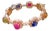 Bochic “Capri” Vintage Ruby & Multi Sapphire Cuff Set In 18K Gold & Silver For Sale