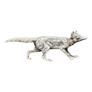 Antique German Silver Fox Collectible Figurine