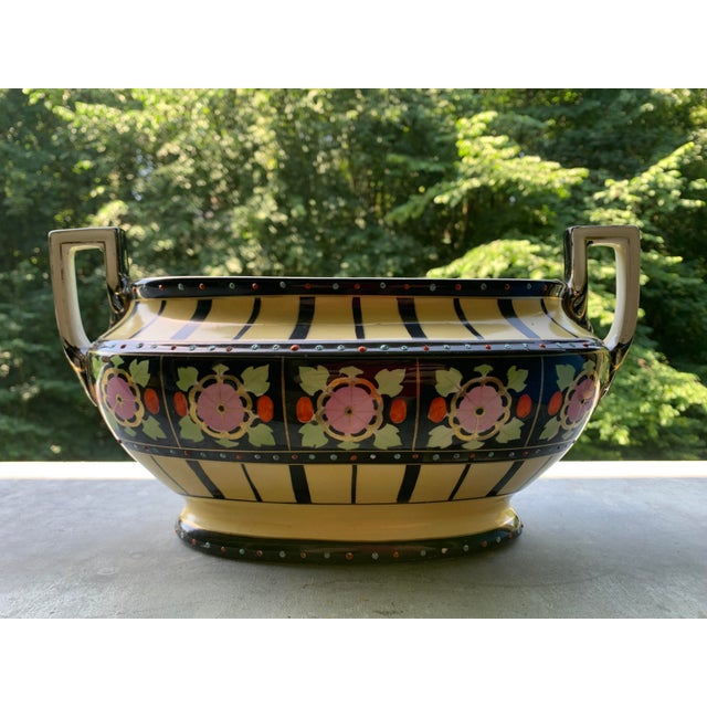 Jugendstil Set by Charles Catteau for Boch-Keramis La Louvière, 1920, Set of 3 For Sale - Image 17 of 18