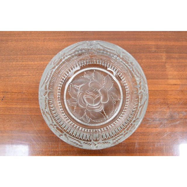 1950s Mid-Century Glass Bohemia Cristal Ashtray, 1950s For Sale - Image 5 of 7