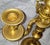 Metal Late 19th Century French 23k Gilded Louis XVI Style Candleabra Lamps - A Pair For Sale - Image 7 of 8