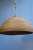 Wood Dome Ceiling Light in Wicker & Brass, Italy, 1970s For Sale - Image 7 of 11
