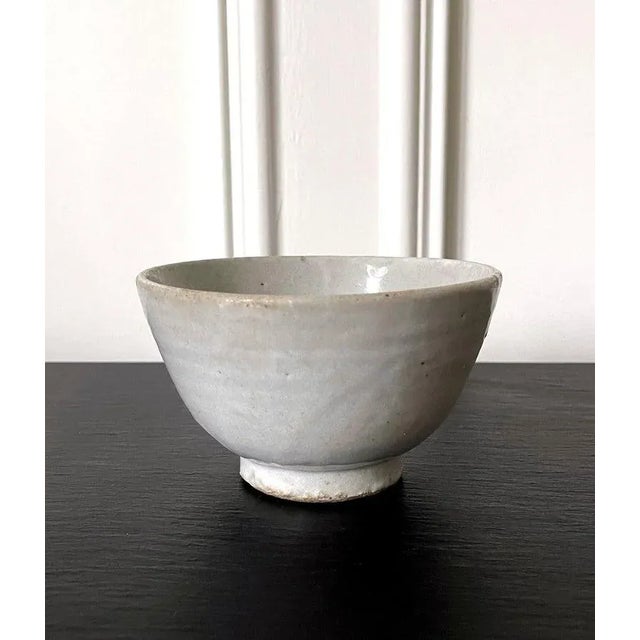 19th Century Antique Korean Ceramic White Bowl Joseon Dynasty For Sale - Image 5 of 13