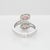 Metal 1.1Ct Padparadscha Sapphire Toi Et Moi Ring With Natural Diamonds Halo: 14k Gold, Size 6.75 For Sale - Image 7 of 8