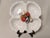 Vintage Italian Floral 4-Part Serving Platter For Sale - Image 9 of 13