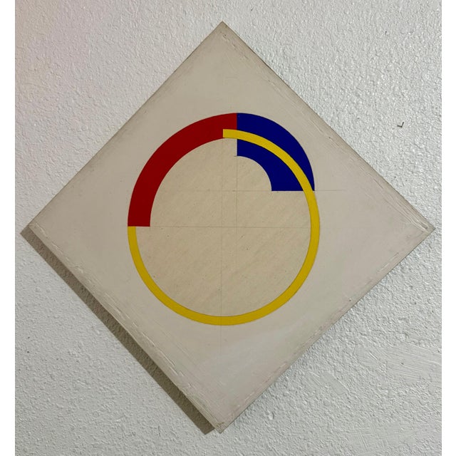 John Pearson (American born 1940) "Study for Circus" 1985 Acrylic on canvas painting Hand signed verso, hangs from corner...