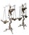 19th C. Grand Tour Candlesticks Bronze Heron Oil Lamps Made in Italy For Sale - Image 16 of 18