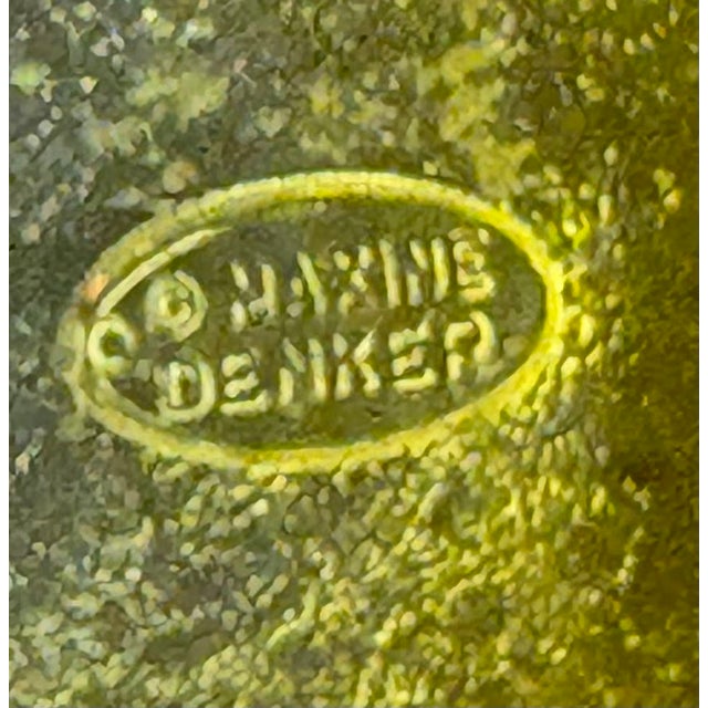 1950s-60s Maxine Denker extra-large gold tone swirl brooch. Excellent condition.