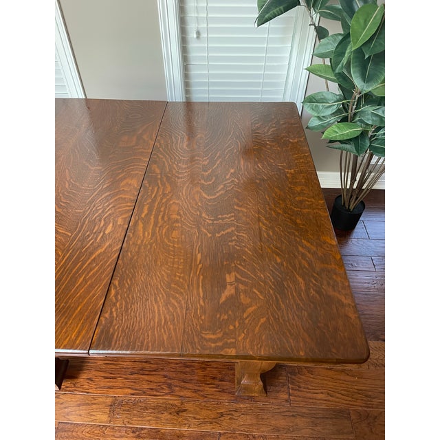Early 1900s 20th Century Depression Era Wooden Dining Table For Sale - Image 11 of 14
