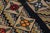 Textile Antique Hooked Runner in Brown With Floral Patterns & Chevrons | Rug & Kilim For Sale - Image 7 of 7