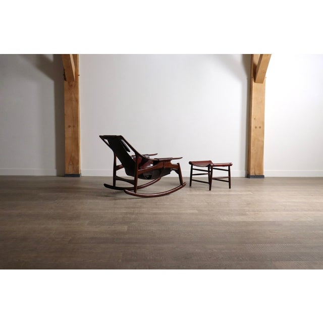 Set of Rocking Chair and Ottoman from Liceu de Artes e Ofícios, Brazil, 1960s For Sale - Image 18 of 18