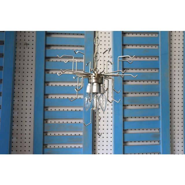 Metal Mid-Century Venini Troncho Murano Glass Chandelier For Sale - Image 7 of 13