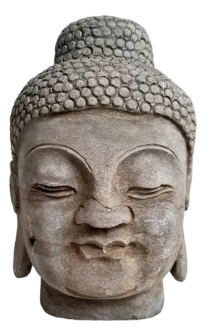 Vintage Asian Stone Buddha Head