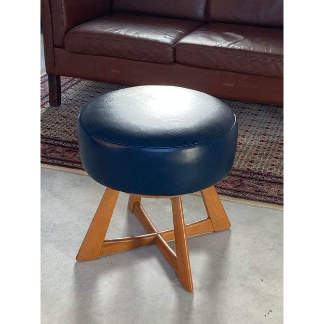 Re-imagined swivel stool by Heywood-Wakefield Co. An authentic Midcentury Modern piece brought into the 21st Century,...