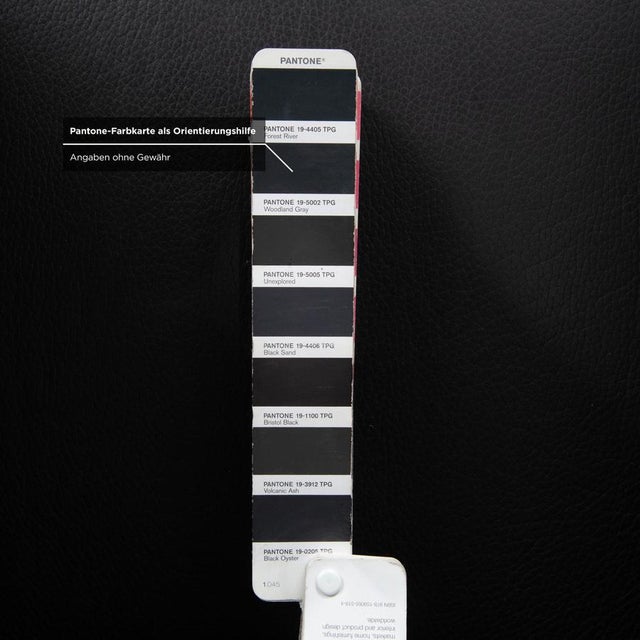 Black Leather Jason Armchair in Black Nappa Leather and Metal Frame from Walter Knoll For Sale - Image 8 of 13