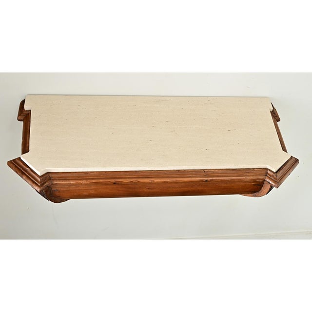 Portuguese Pair of 18th Century Pine Altar Consoles For Sale - Image 13 of 16