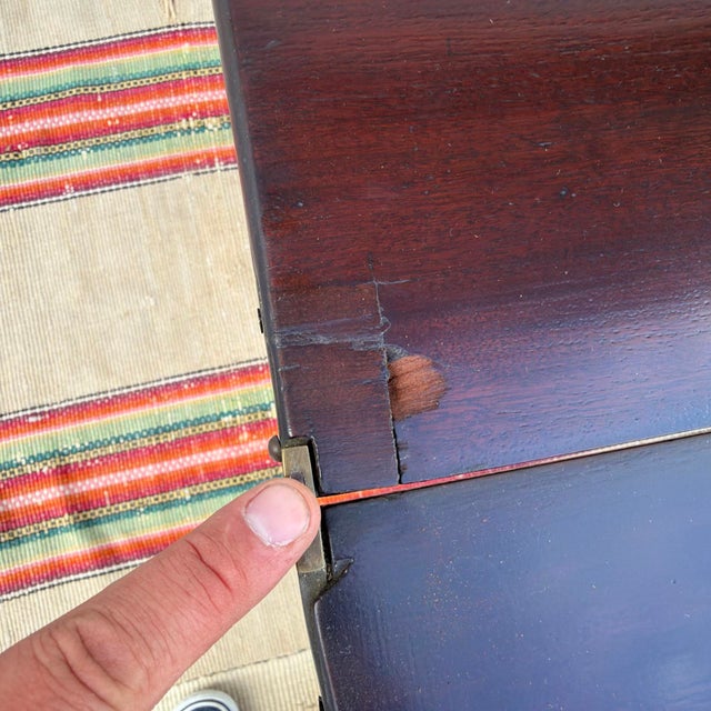 Antique Sheraton Mahogany Flip-Top Games Table, Baltimore, Circa 1810s For Sale - Image 15 of 18