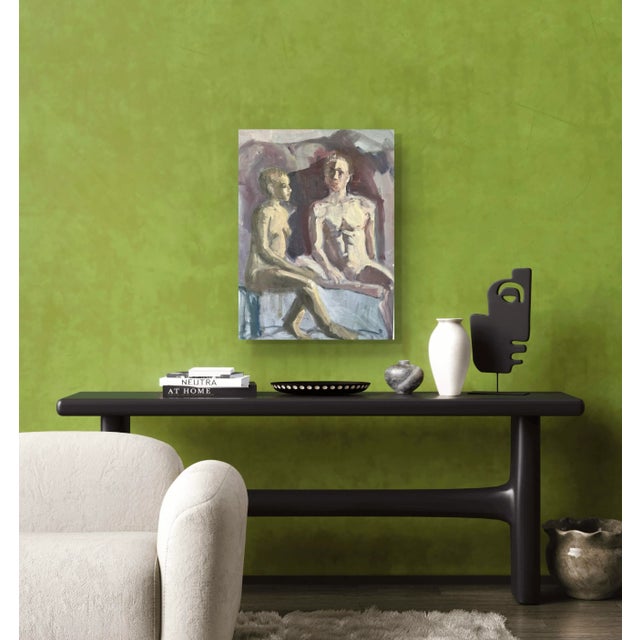 Mid-Century Modern Mid Century Oil Painting on Canvas. For Sale - Image 3 of 7