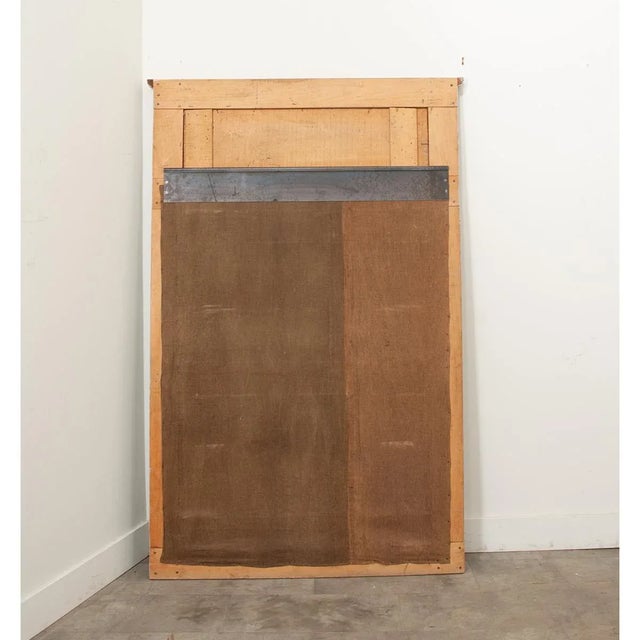 French 19th Century Painted Trumeau With Original Mirror Glass For Sale - Image 10 of 10