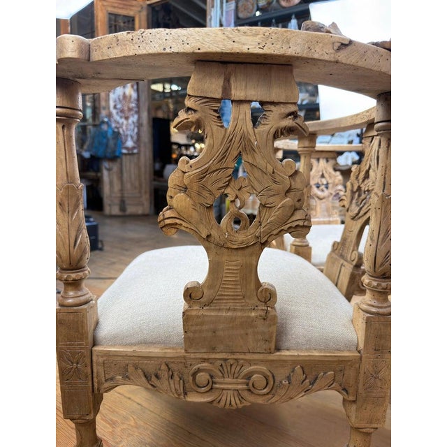 19th Century Italian Renaissance Venetian Tête-À-Tête Courting Bench W/ Cherubs For Sale - Image 11 of 18