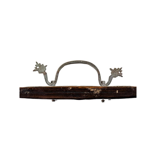 Antique 3 Three Tiered Wood & Bamboo Rattan Chinese Wedding Basket For Sale - Image 10 of 18