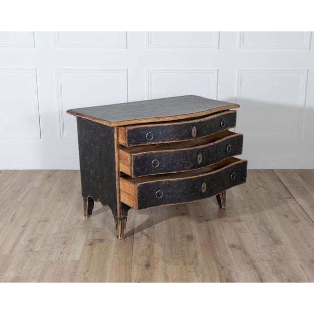 A distinguished example of 18th-century Swedish craftsmanship, this Rococo period commode is signed by renowned...