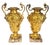 Rococo Pair Antique French 19th C Rococo Gilt Bronze Urns Barbedienne Vase on Marble For Sale - Image 3 of 18