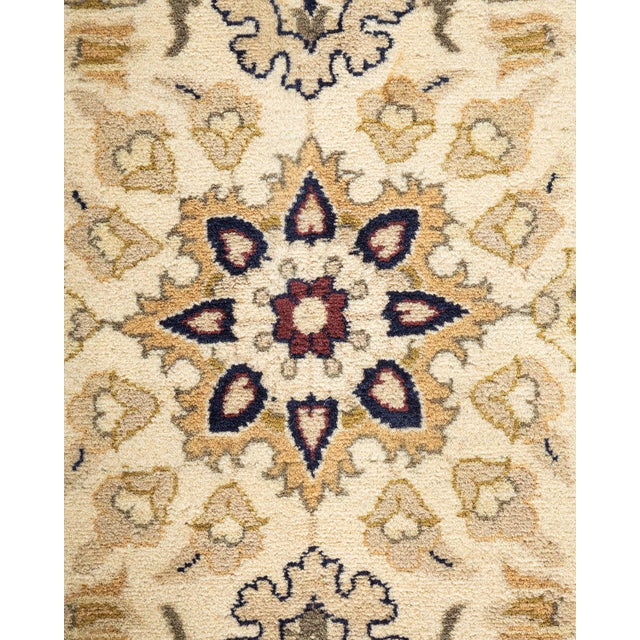 Traditional Mogul, One-of-a-Kind Hand-Knotted Area Rug - Ivory, 9' 1" x 12' 1" For Sale - Image 3 of 8
