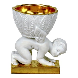 Rare Egg Cup in Paris Porcelain – Dagoty Manufactory – Empire Period For Sale