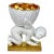 Rare Egg Cup in Paris Porcelain – Dagoty Manufactory – Empire Period For Sale