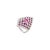 Art Deco Sterling Silver Marquise Cluster Ring With Pink & Clear Cubic Zirconia Stones- Size 6 For Sale - Image 3 of 10