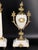 Metal Antique French Mantel Clock Set in Gilt Bronze, 1800s, Set of 3 For Sale - Image 7 of 18