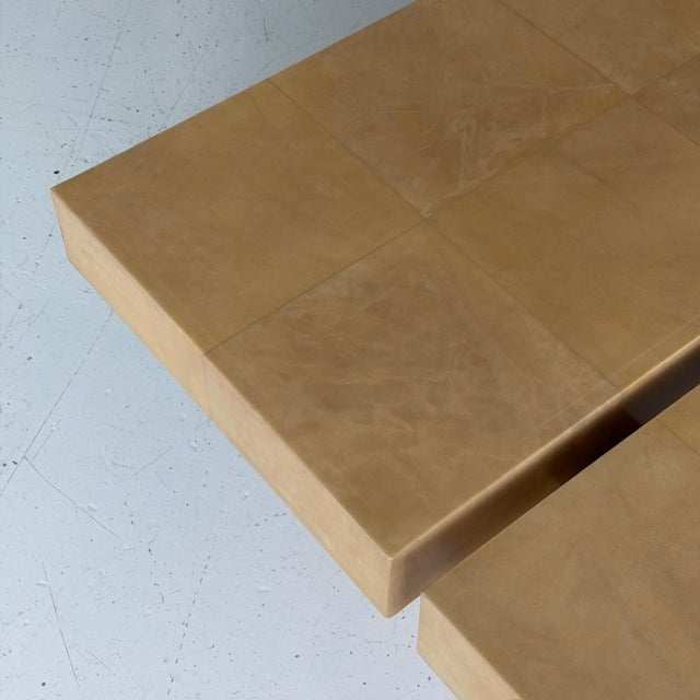 Aldo Tura 1970s Lacquered Goatskin Coffee Table Attributed to Aldo Tura For Sale - Image 4 of 9